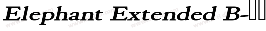 Elephant Extended B字体转换